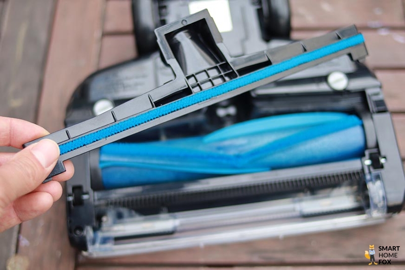 You can see how the glide pad is removed.